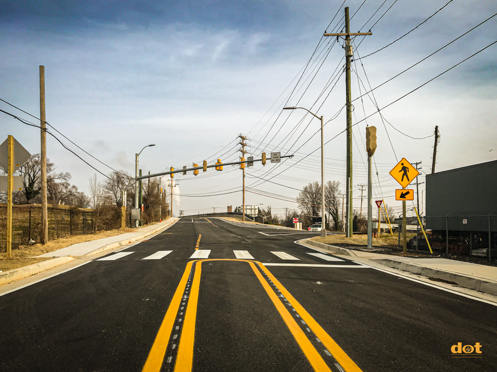 newly paved Annapolis Road